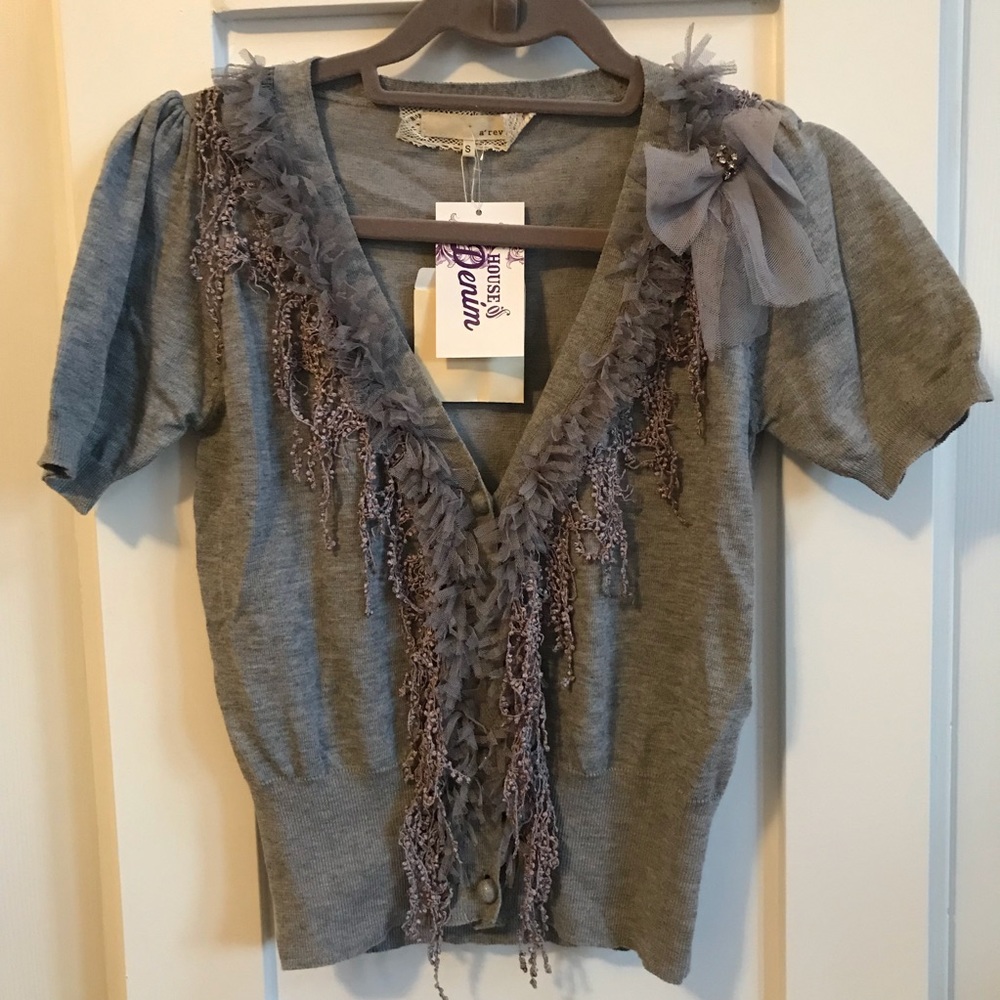 Cardi V-Neck Teal